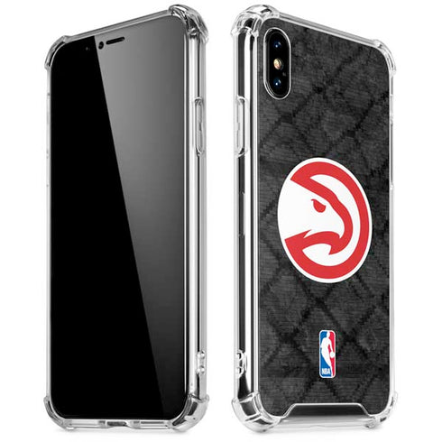 NBA Atlanta Hawks Dark Rust iPhone XS Max Clear Case